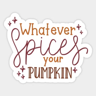 Pumpkin spice Sticker